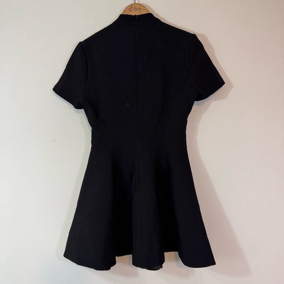 BARDOT Revolve Zephyra Collar Mini Dress Black Size 8 - Picture 6 of 9